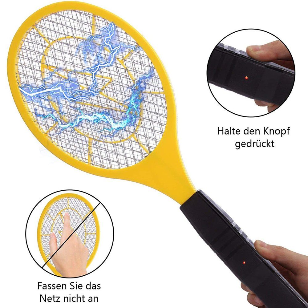 GelldG Fliegenklatsche Elektrische Fliegenklatsche, Insekten Mörder