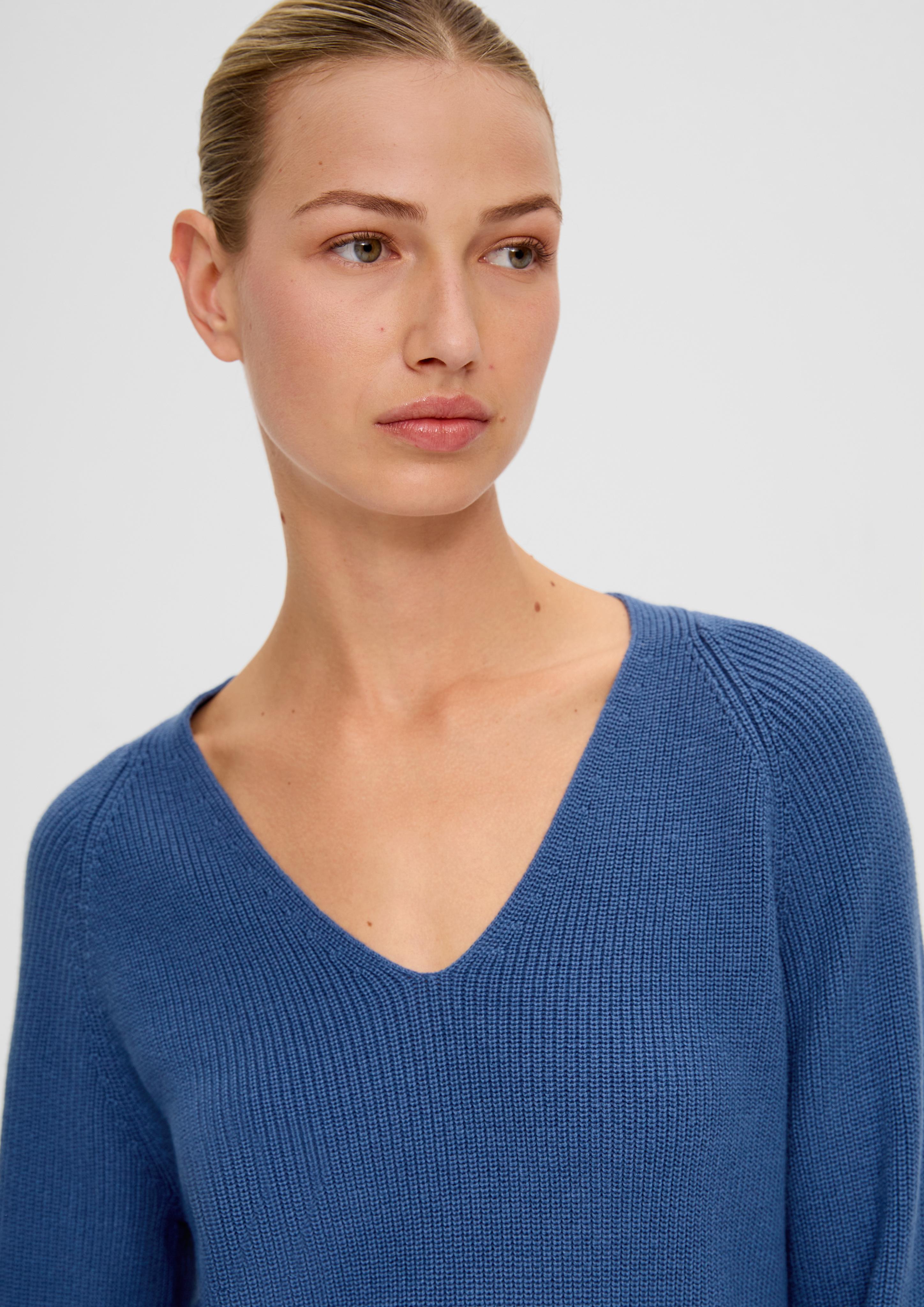 Strickpullover mit Rippstruktur  2134378-5722