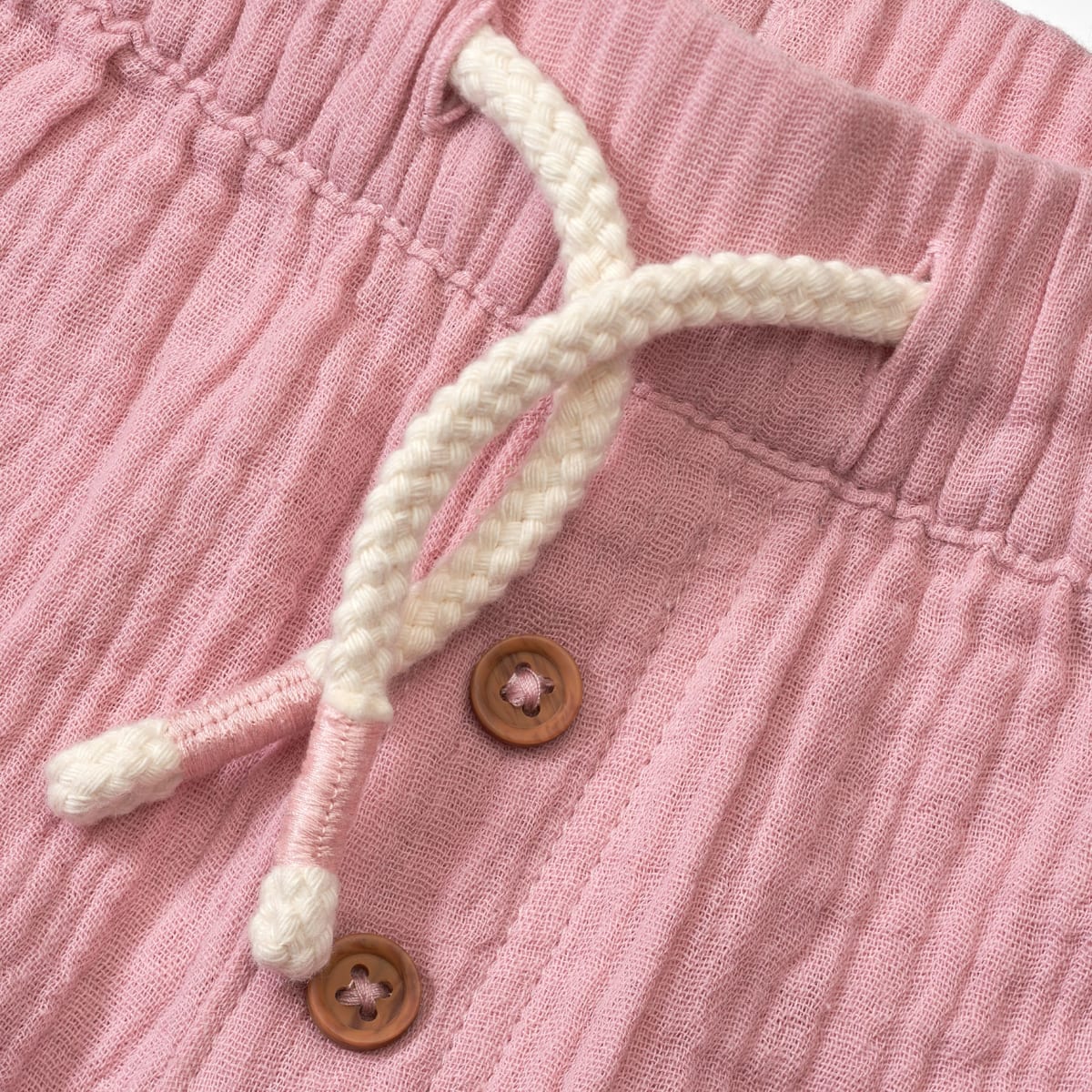 Hose aus Musselin, rosa, Gr. 92, 1 St