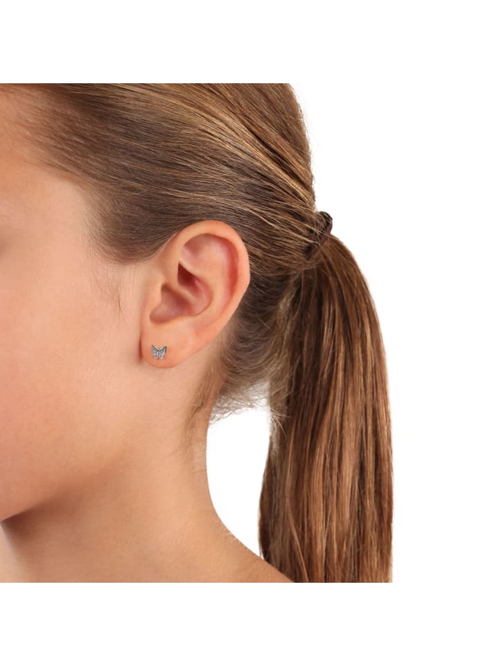 Prinzessin Lillifee Ohrstecker Silber 925, rhodiniert in Pink günstig kaufen onesize