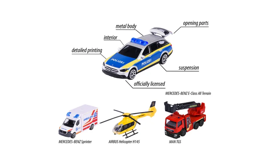 Majorette - Einsatzteam 4 Pieces Giftpack