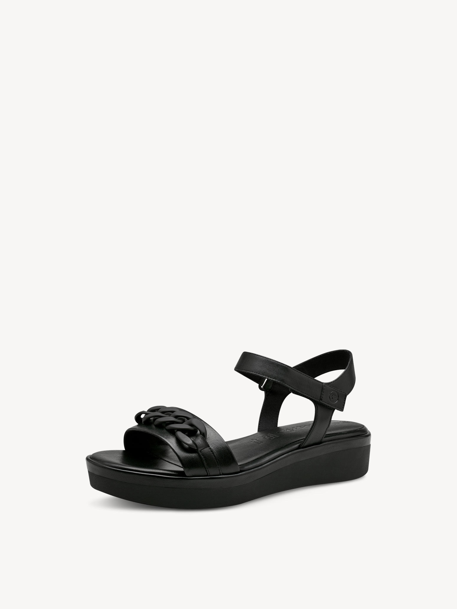 Sandale en cuir - noir