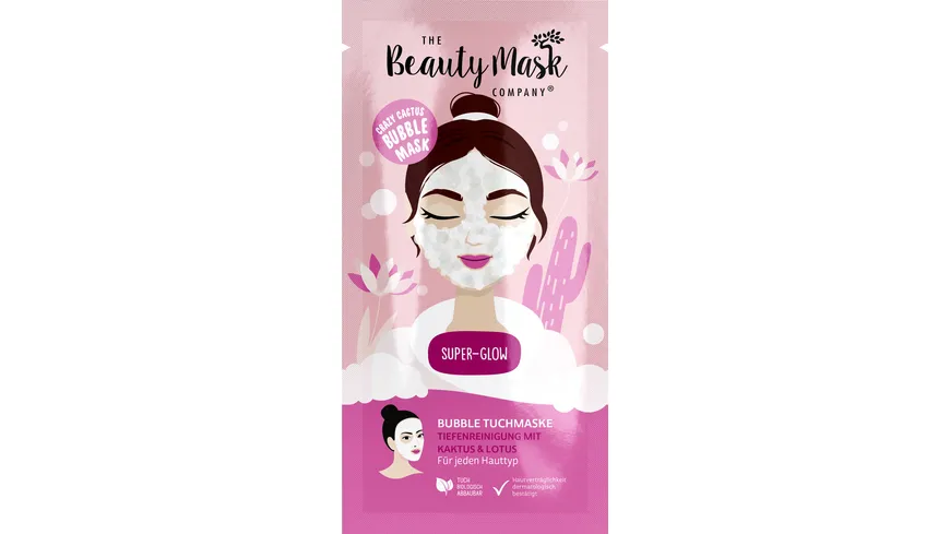 The Beauty Mask Company Bubble Tuchmaske Crazy Cactus