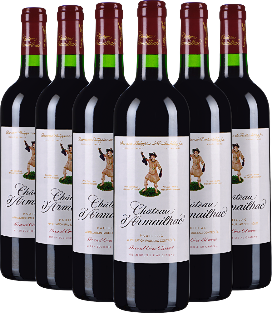 Château d’Armailhac 6 Flaschen Château d’Armailhac 5ème Cru Classé 2022 in Holzkiste