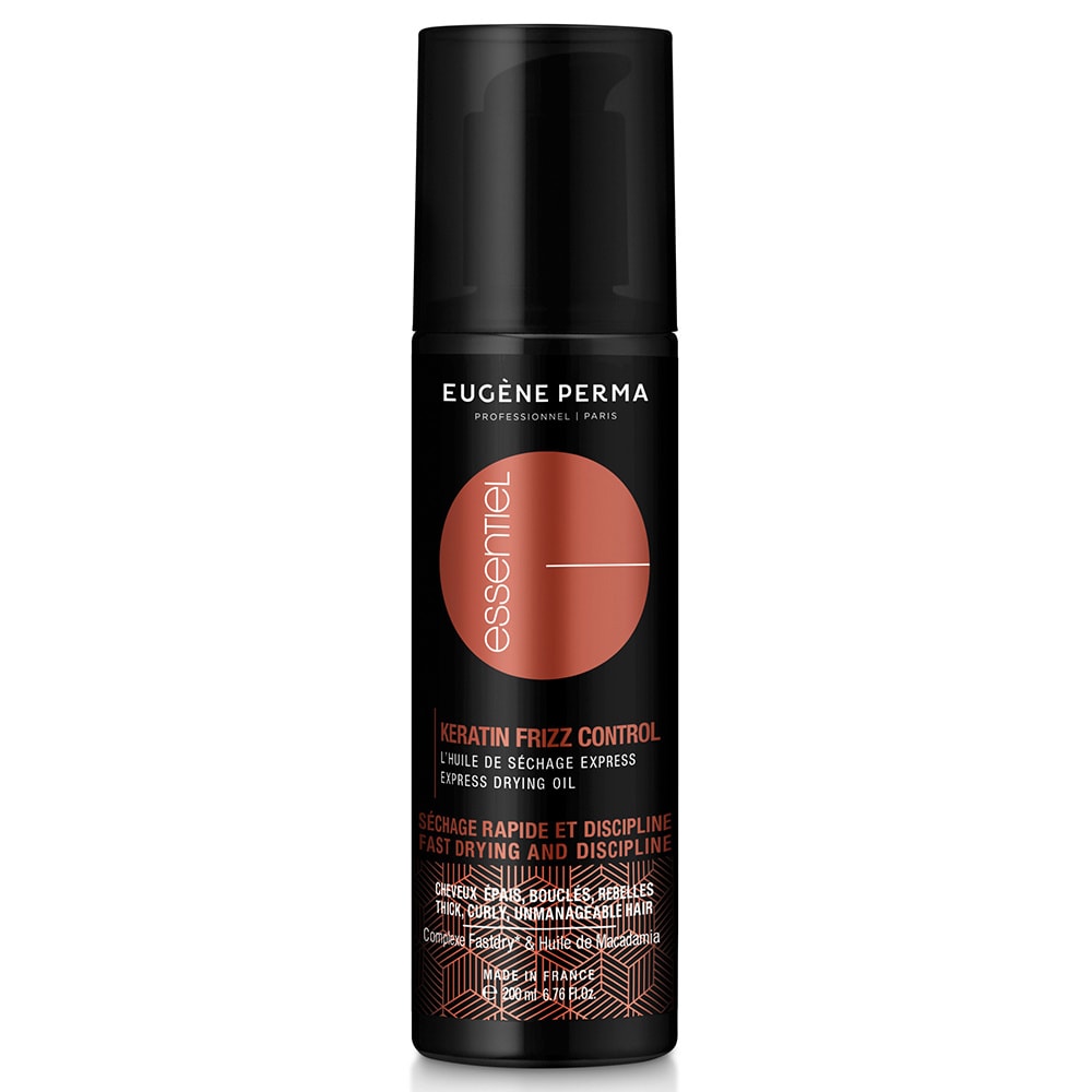 essentiel Huile Keratin Frizz Cheveux épais, bouclés, rebelles