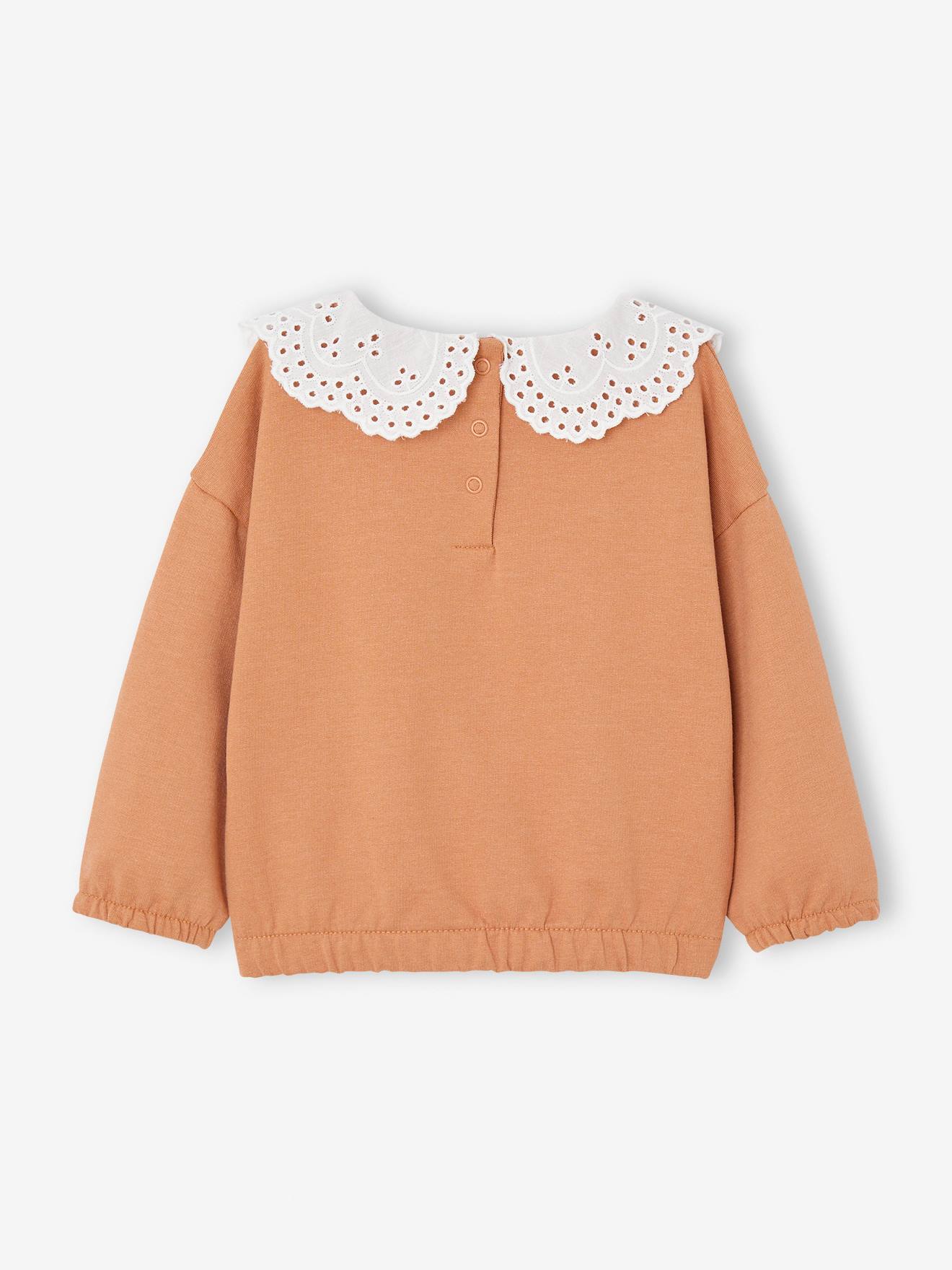 Vertbaudet Baby Sweatshirt mit Recycling-Polyester - karamell