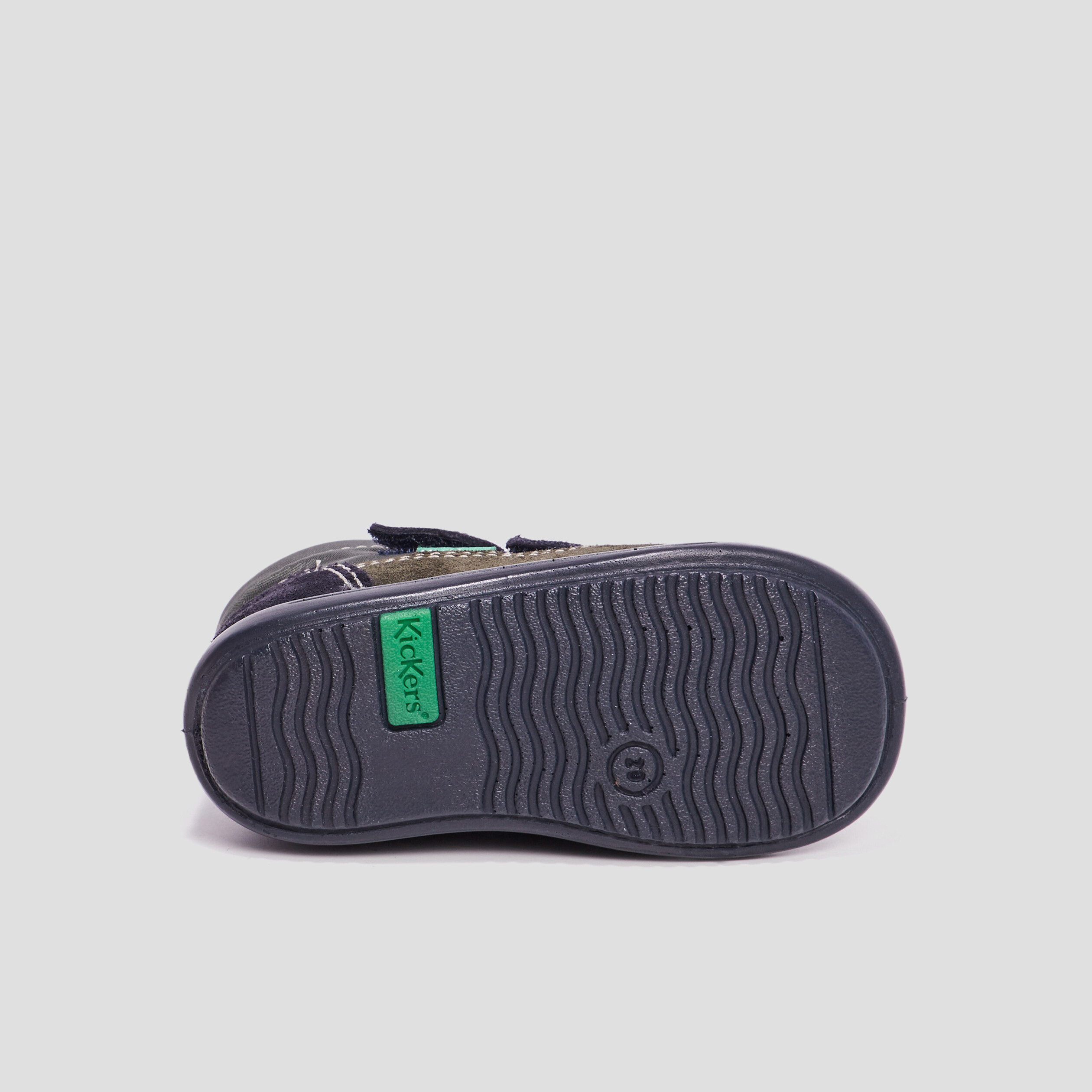 Bottillons en cuir Kickers Kikood vert bébé garçon | La Halle