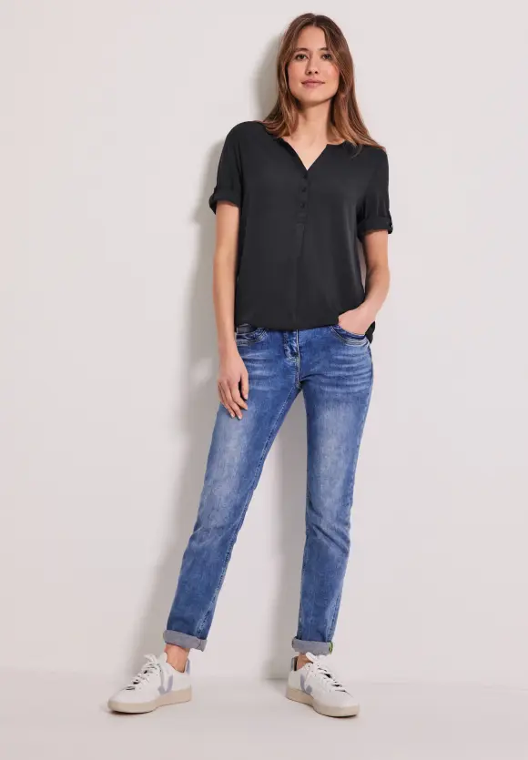 CECIL Unifarbene Basic Bluse