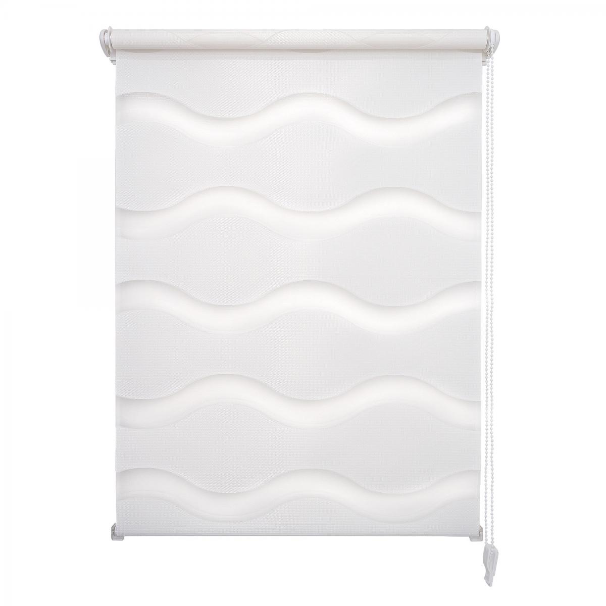 Bella Casa Klemmfix Duo-Rollo 60 x 150 cm 'wave' weiß