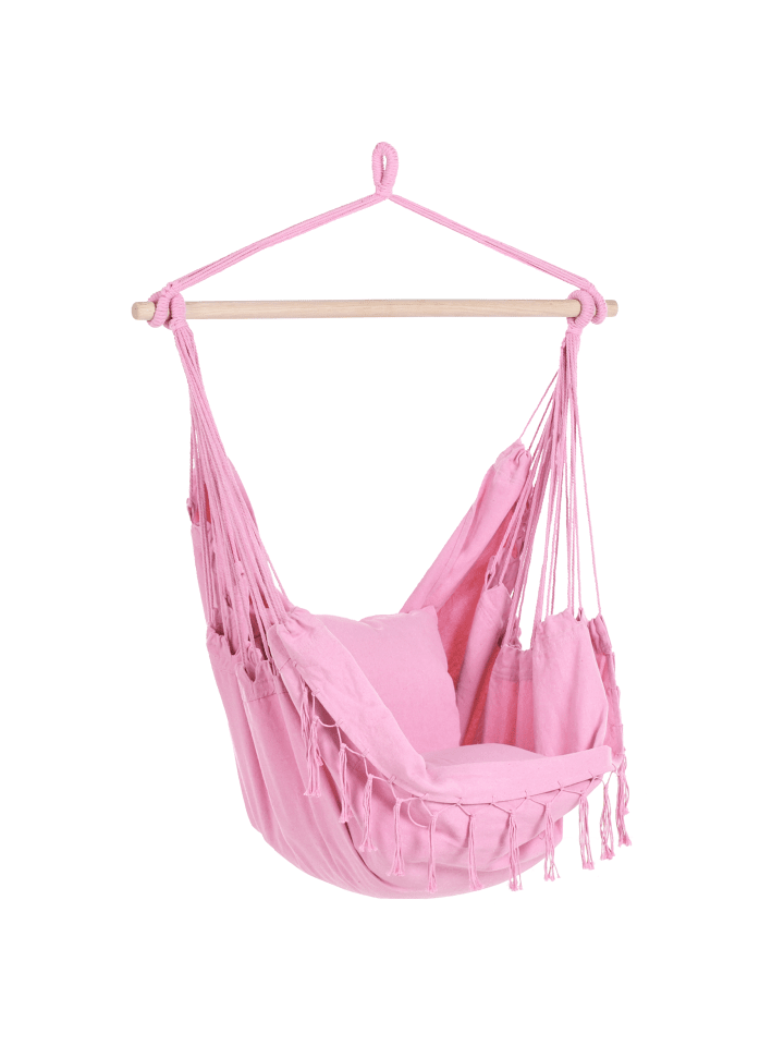 Beliani Hängesessel BONEA in Rosa - (W) 95 x (H) 125 x (L) 55 cm günstig kaufen onesize