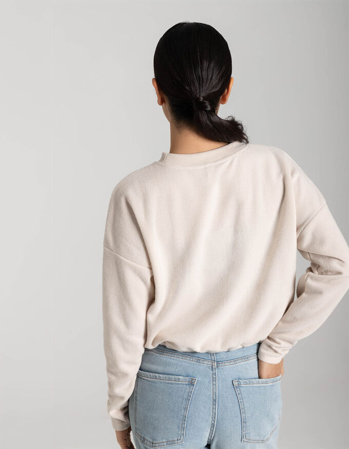 Damen Sweatshirt - Regulierbarer Saum
