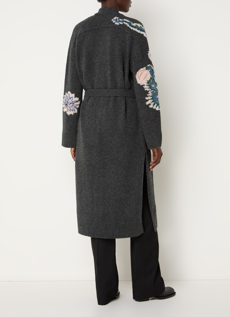 Zadig&Voltaire  Salonny grofgebreid vest van wol met borduring