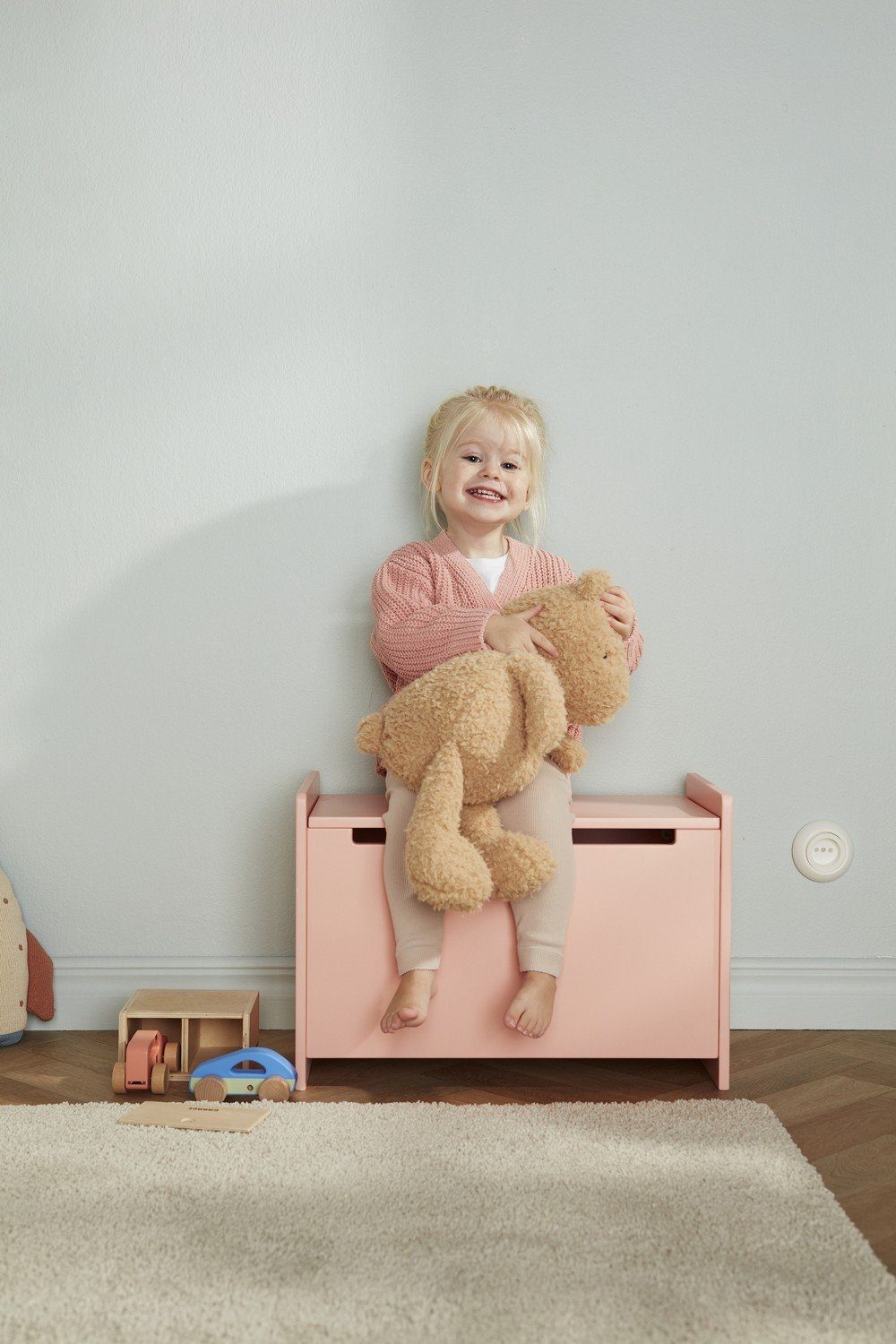 Kids Concept Spielzeugtruhe Spielkiste Star apricot