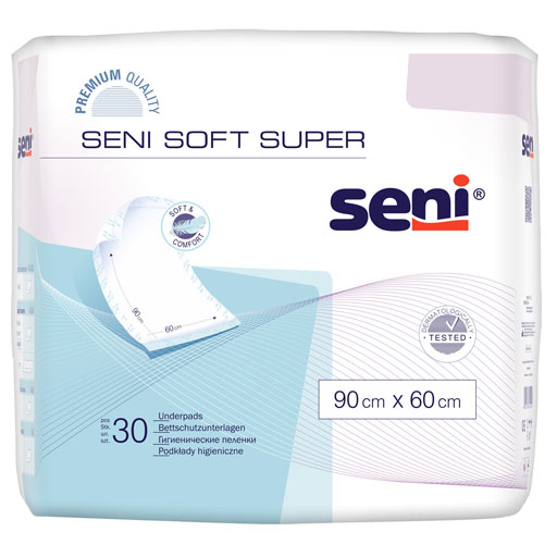 SENI Soft Super Bettschutzunterlage 90x60 cm  30 St