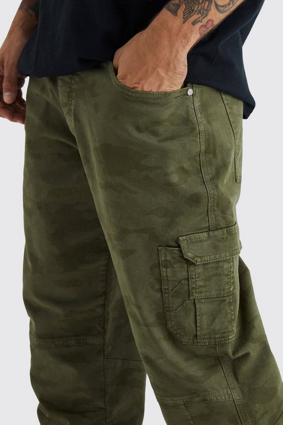 Lockere Camouflage Cargo-Hose
