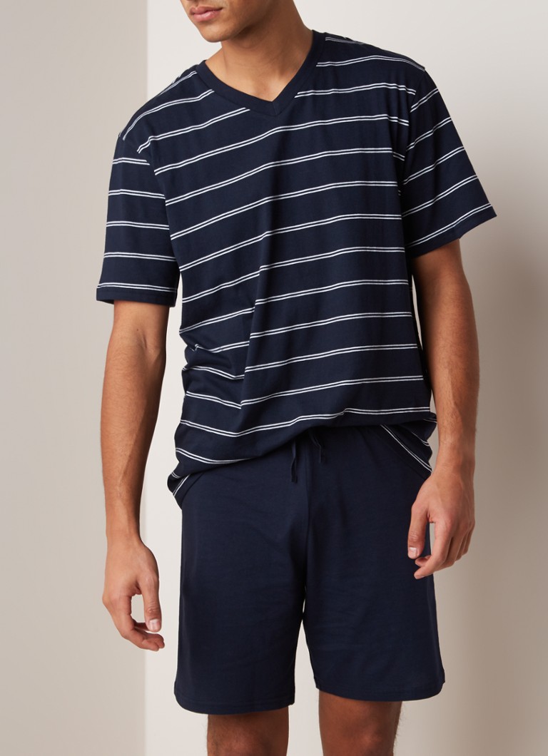 Set de pijamale Schiesser din bumbac cu dungi