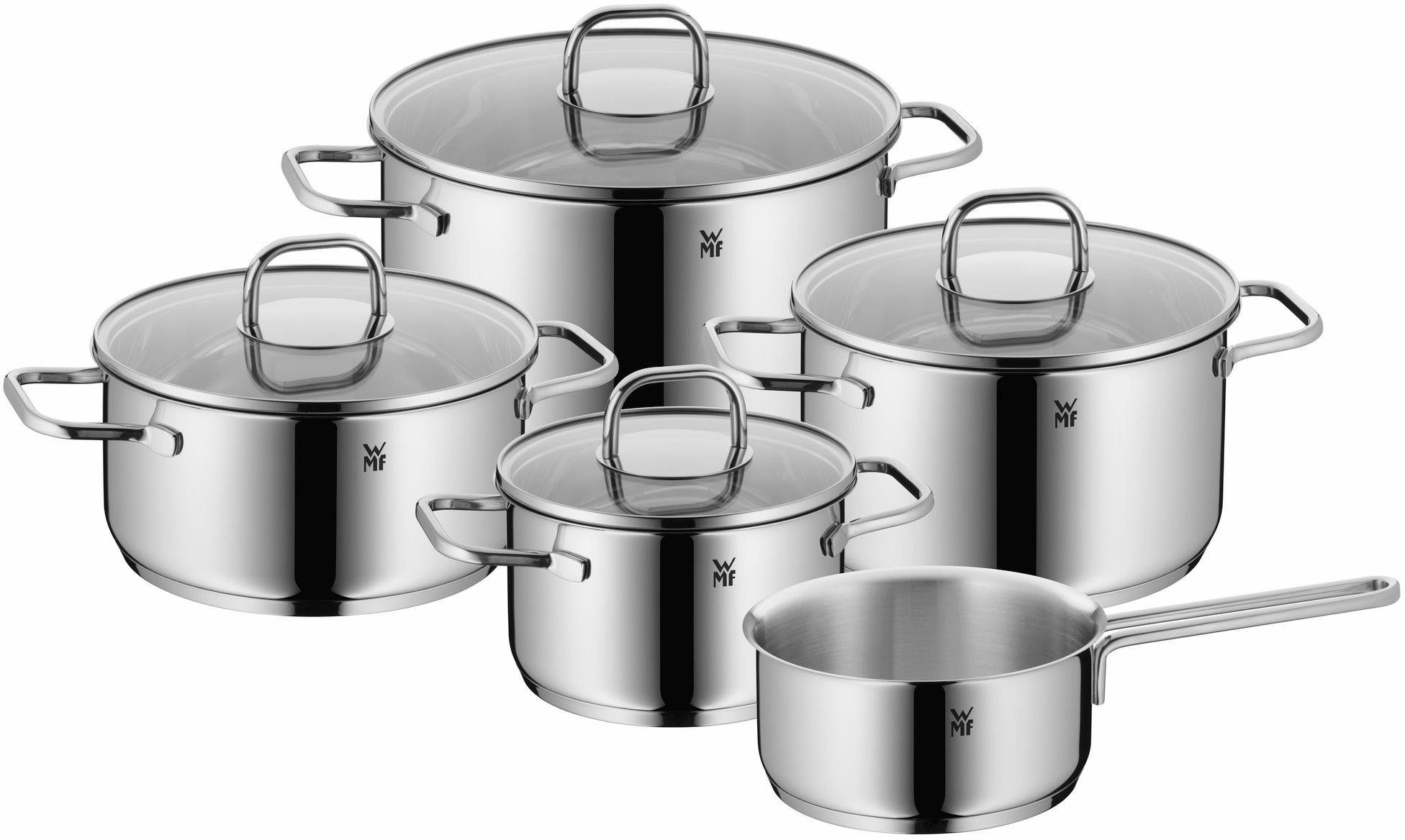 WMF Topf-Set Inspiration, Cromargan® Edelstahl Rostfrei 18/10 (Set, 9-tlg), Induktion