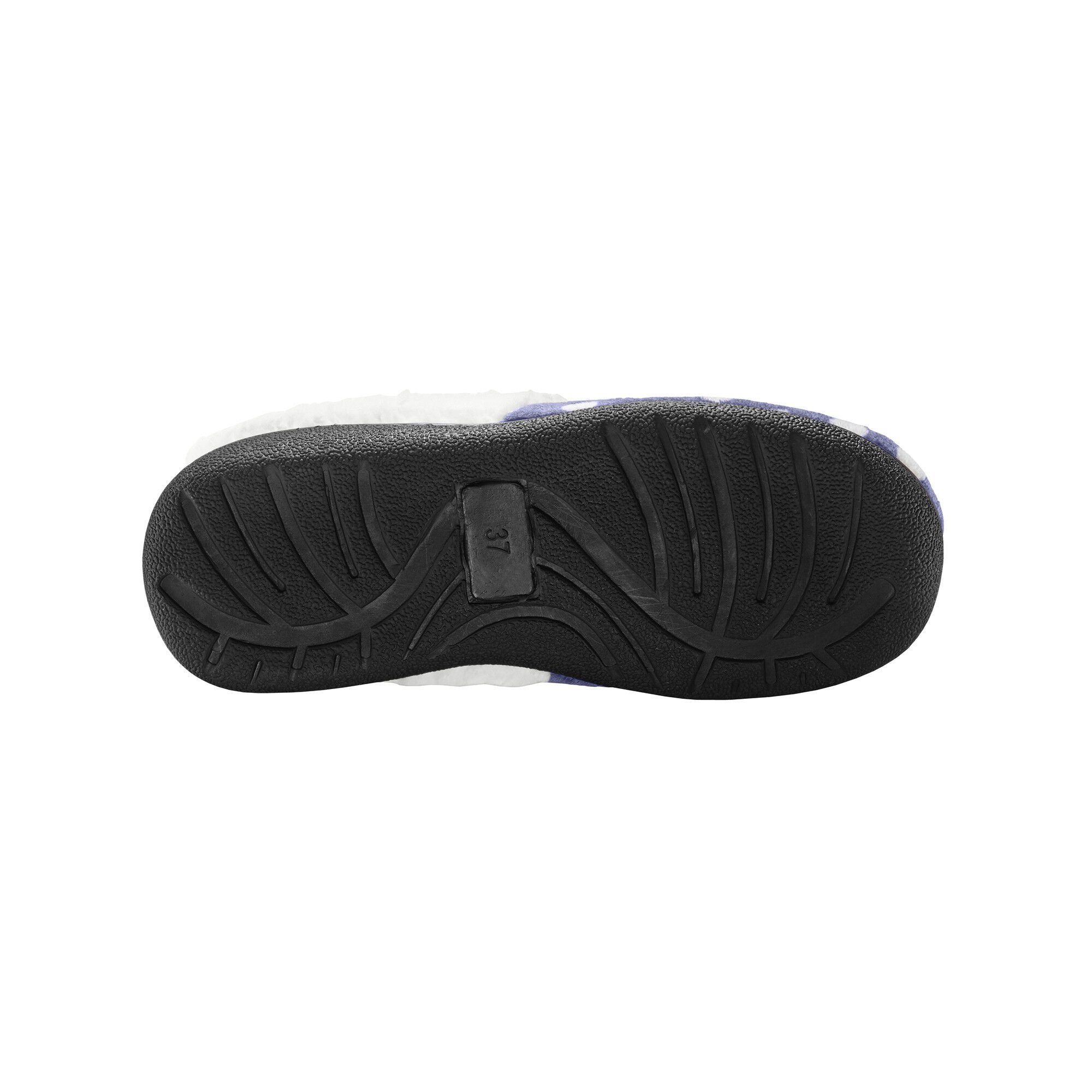 Chaussons mules polaires imprimées pois