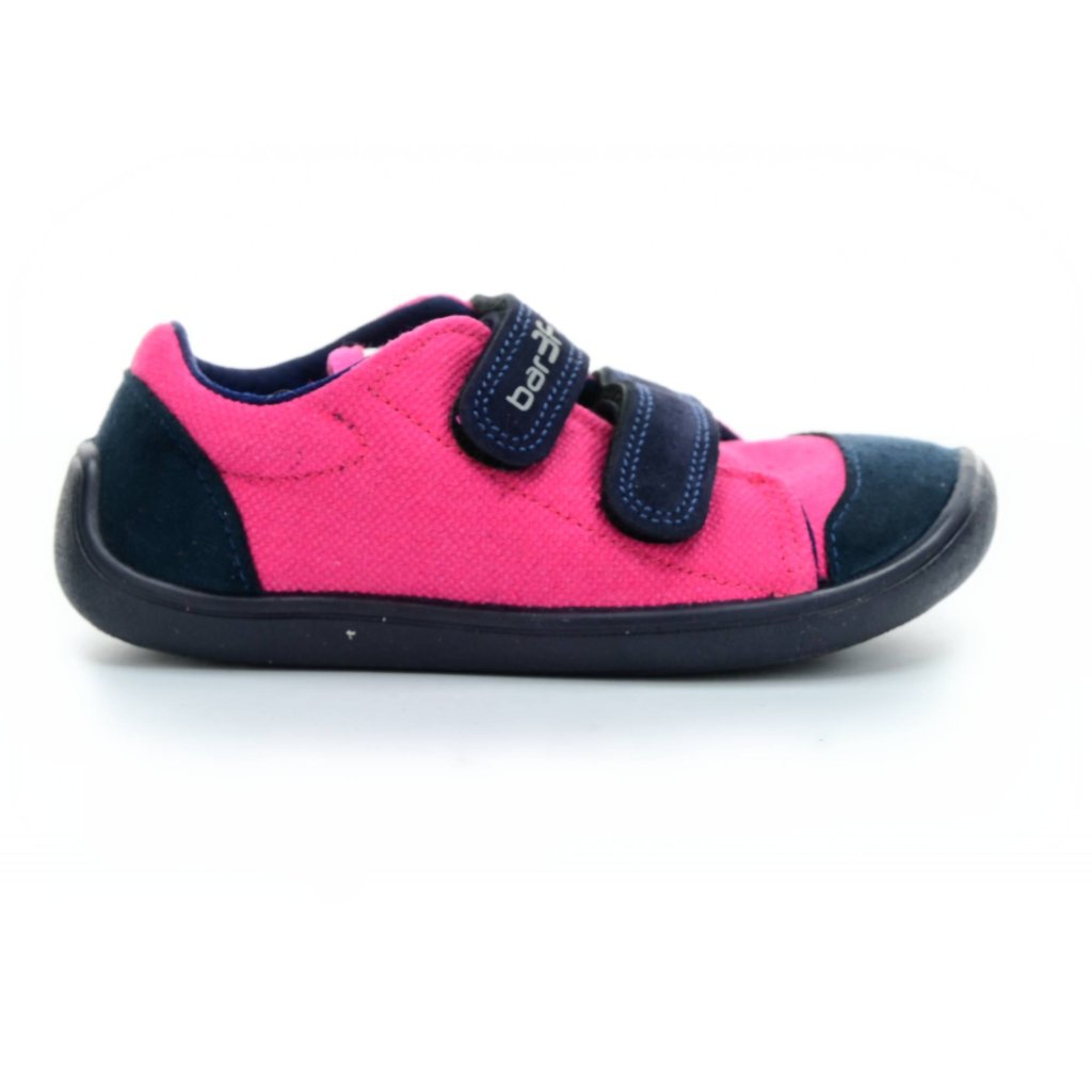 3F pink-blaue Barfuß-Sneakers 2 Klett 3BE29/10