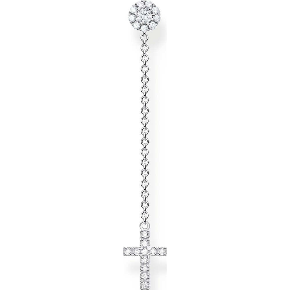 Thomas Sabo Boucle d'oreille unique 925 Argent Boucles d'oreilles