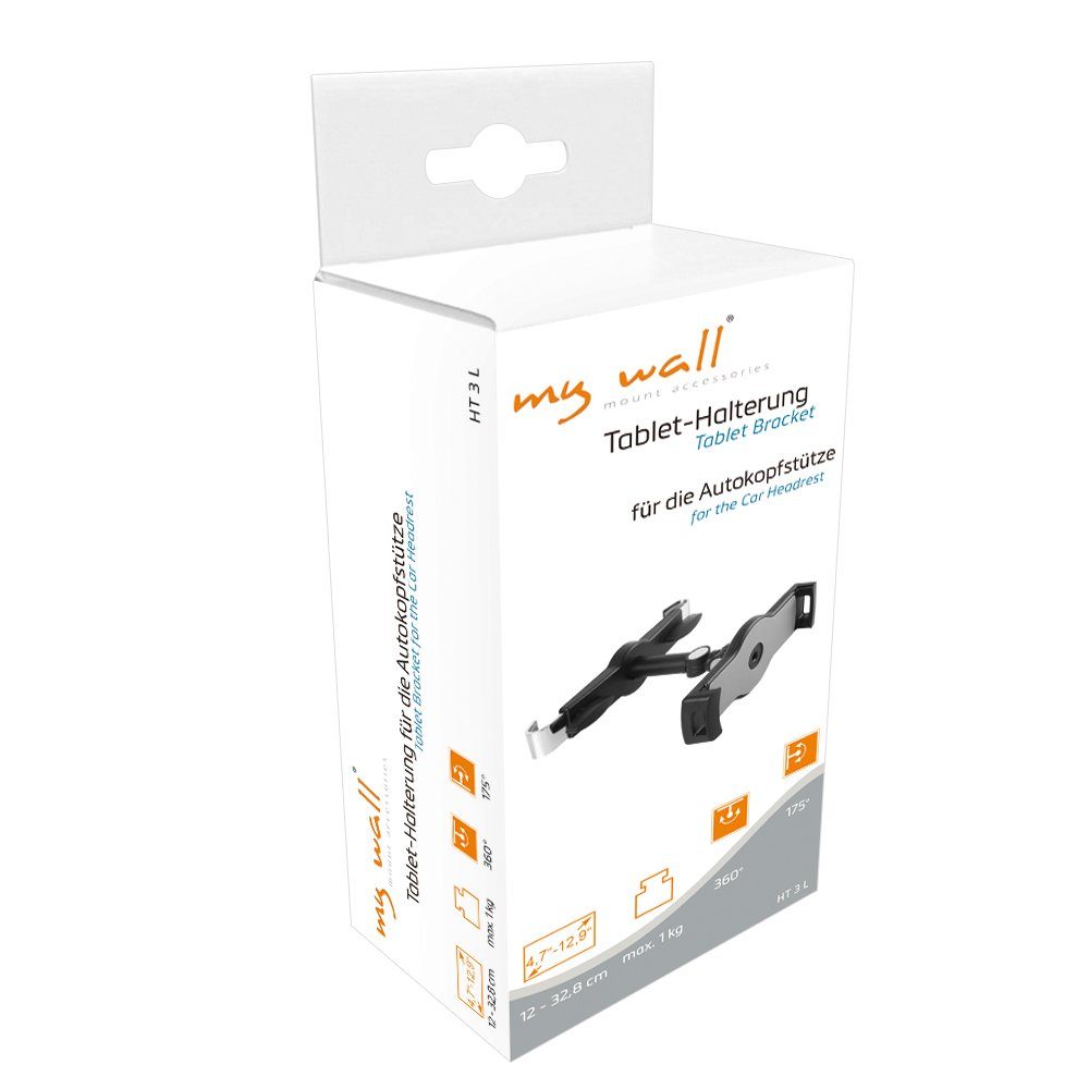 my wall HT3L Tablet-Halterung, (Packung, 1-Teilig, Tablet-Halterung für Autokopfstütze)