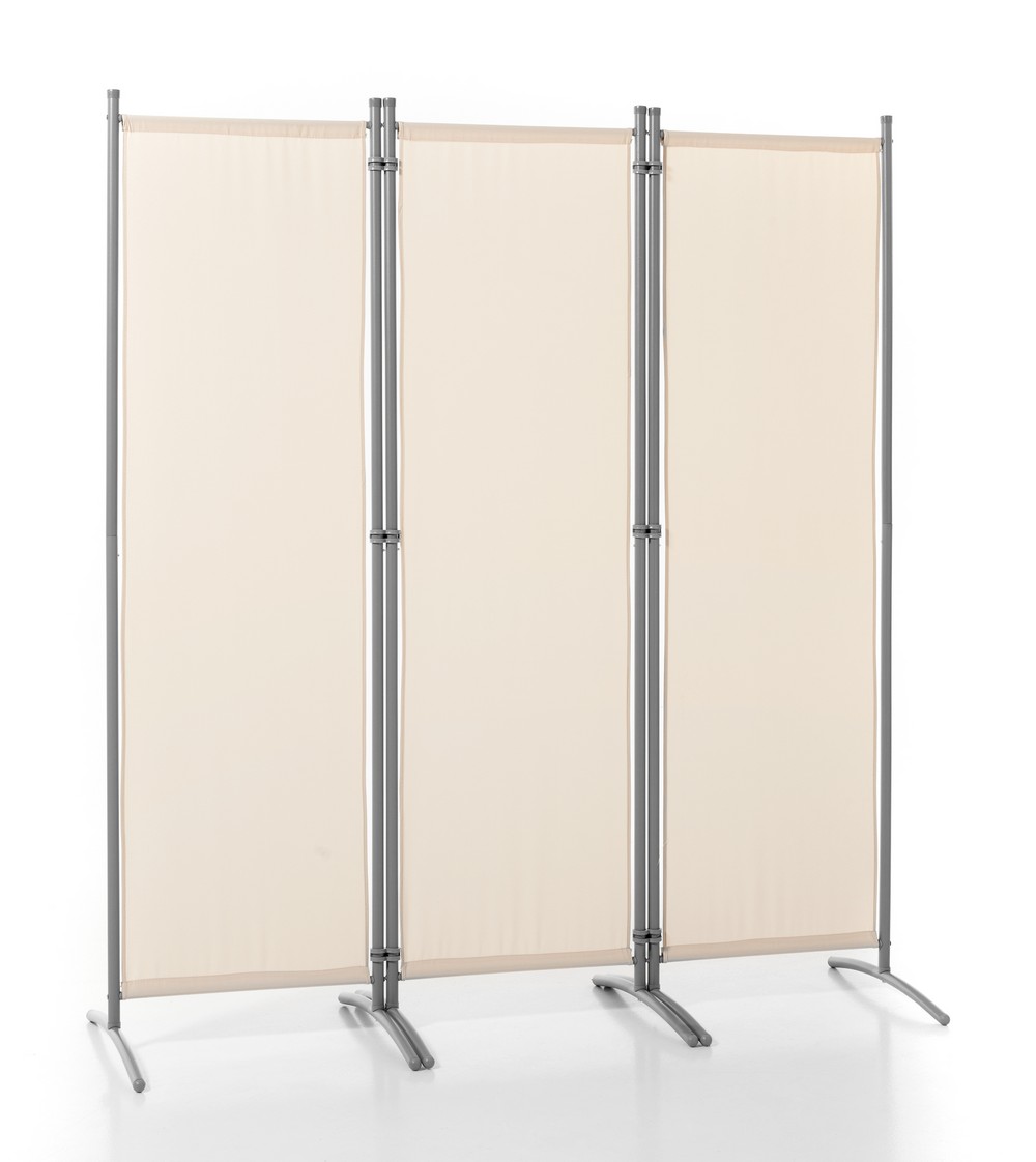 HC Home & Living Stellwand Paravent 3tlg. ca. 150 x 170 cm, Beige