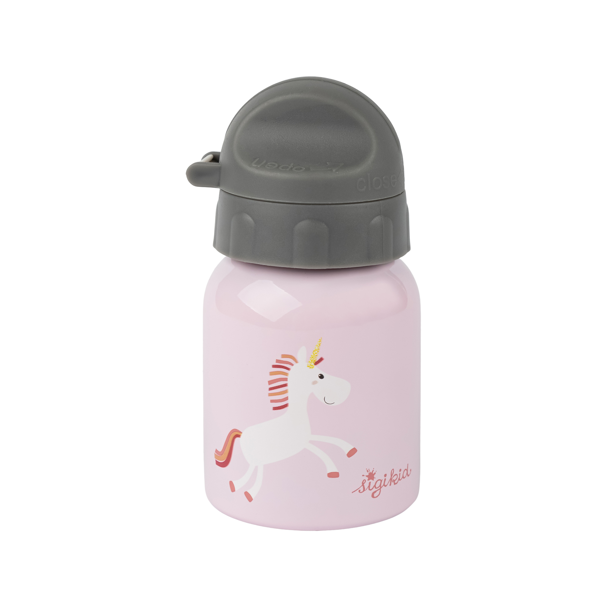 Kinder Set Edelstahl-Trinkflasche und Brotbox Einhorn