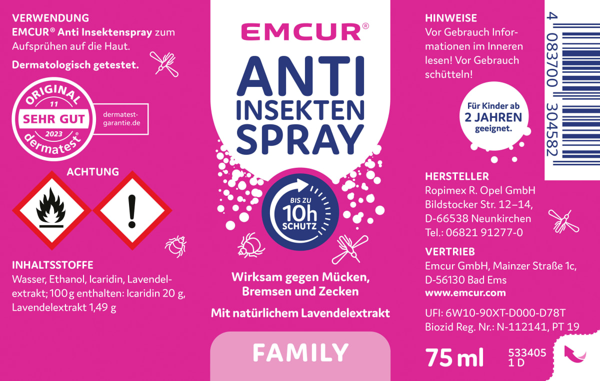 Insektenschutzspray Family, 75 ml