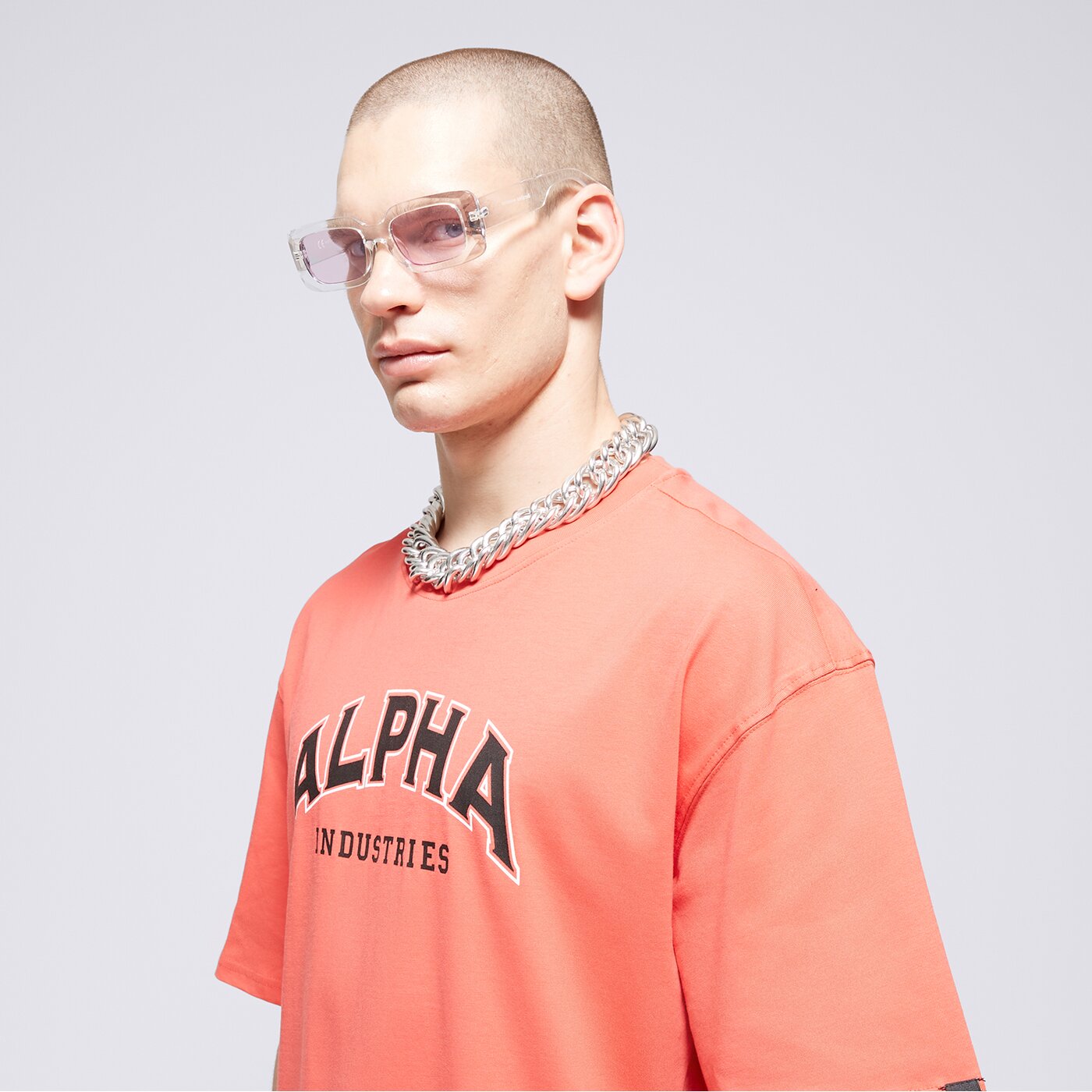 ALPHA INDUSTRIES T-SHIRT COLLEGE T Rot