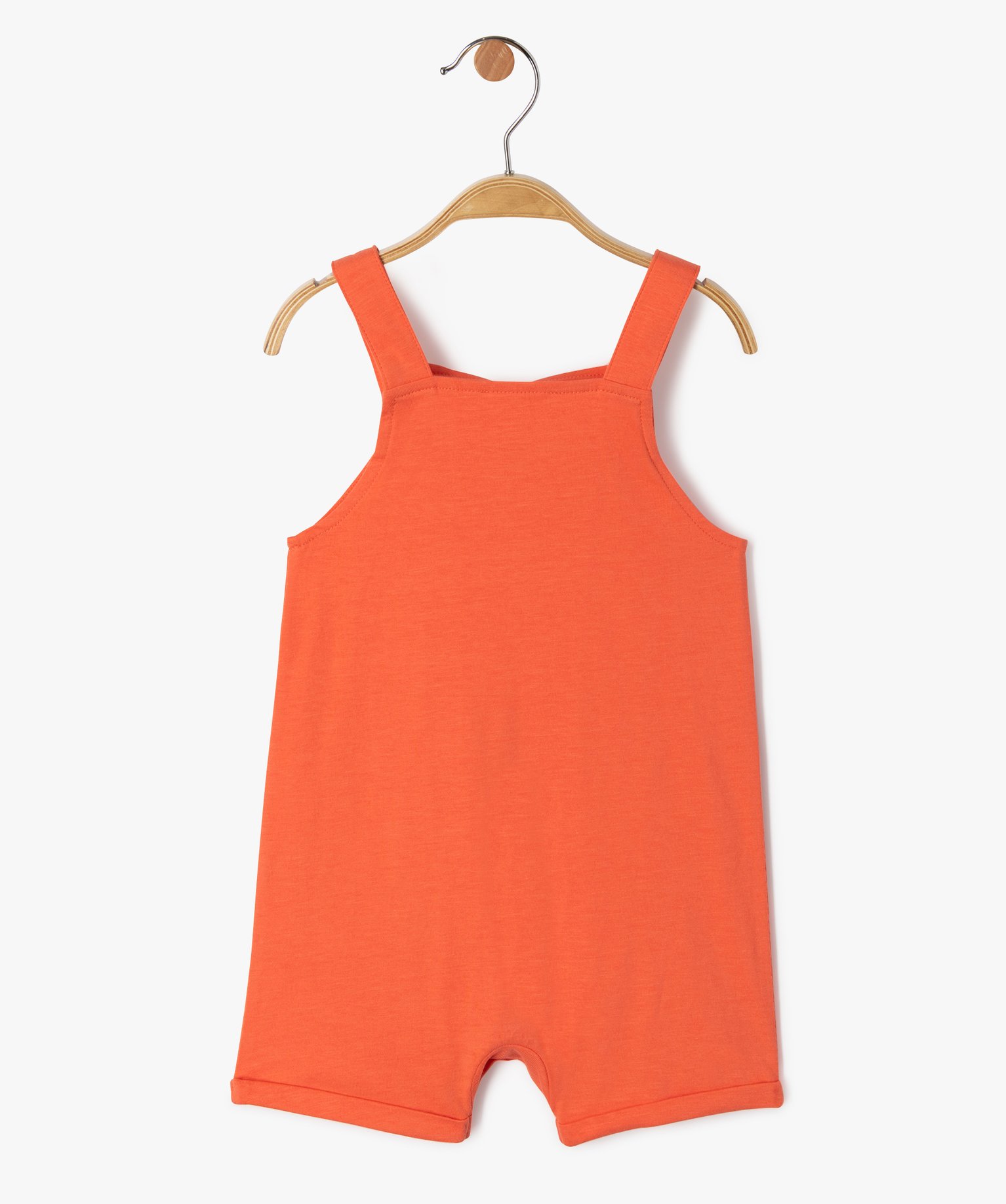 Salopette courte bébé Garçon en jersey de coton rouge | GEMO