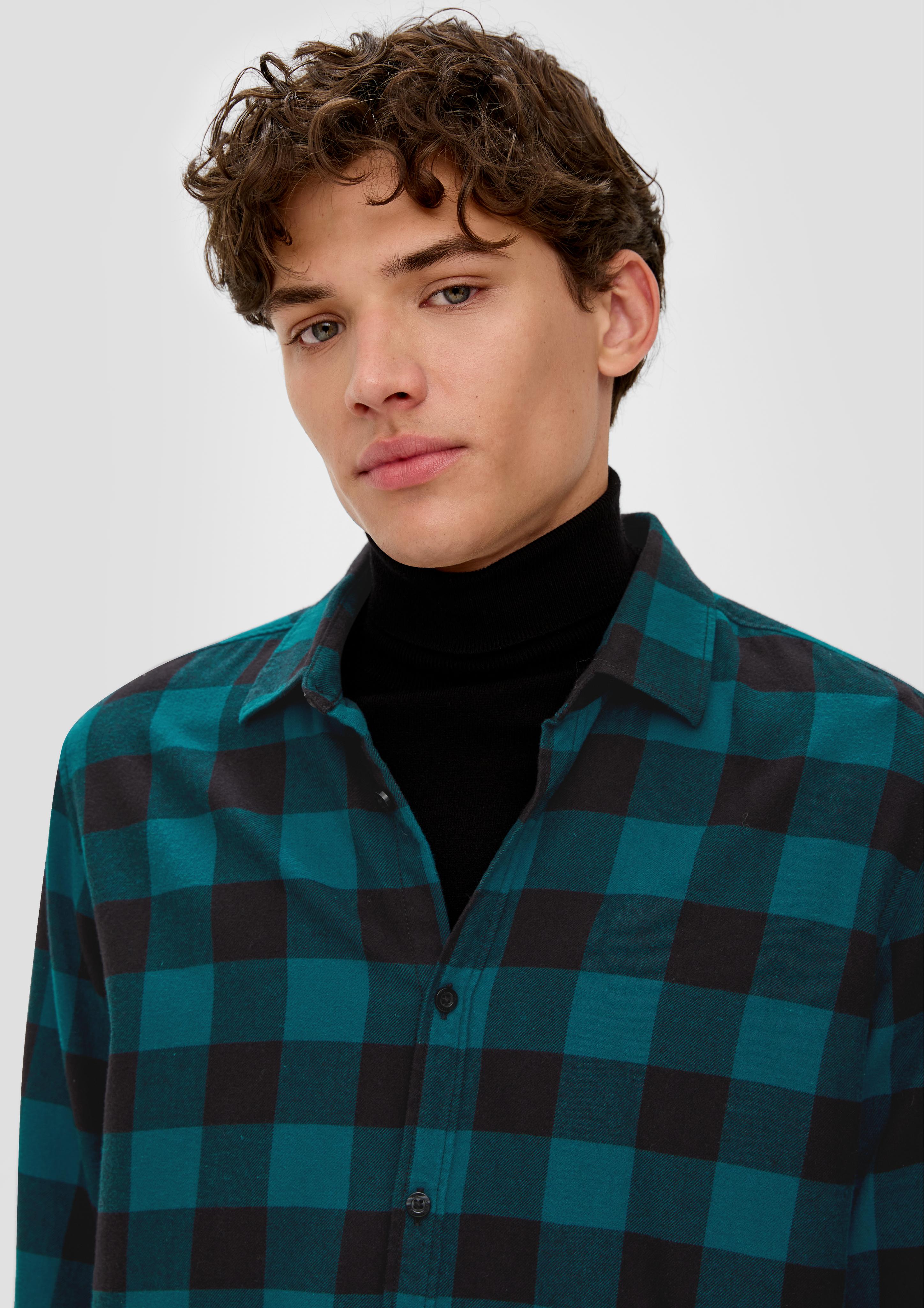 Flanellhemd aus Baumwolle  2134711-67N0