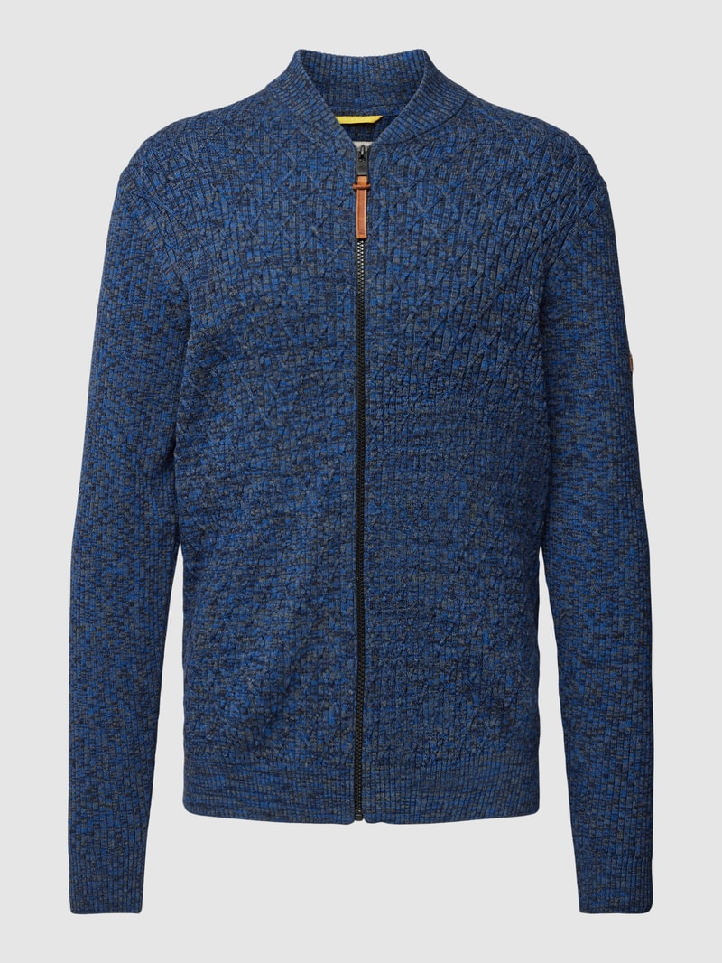 Strickjacke mit Strukturmuster in royalblau