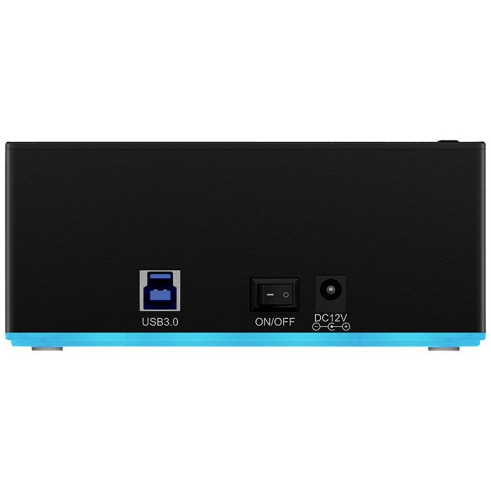 ICY BOX Festplatten-Dockingstation 2 Bay Docking & Klonstation für 2.5″ und 3.5″, mit Clone-Funktion