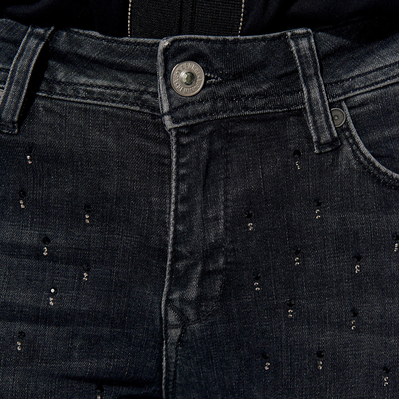 LOKA   Jean slim Femme noir
