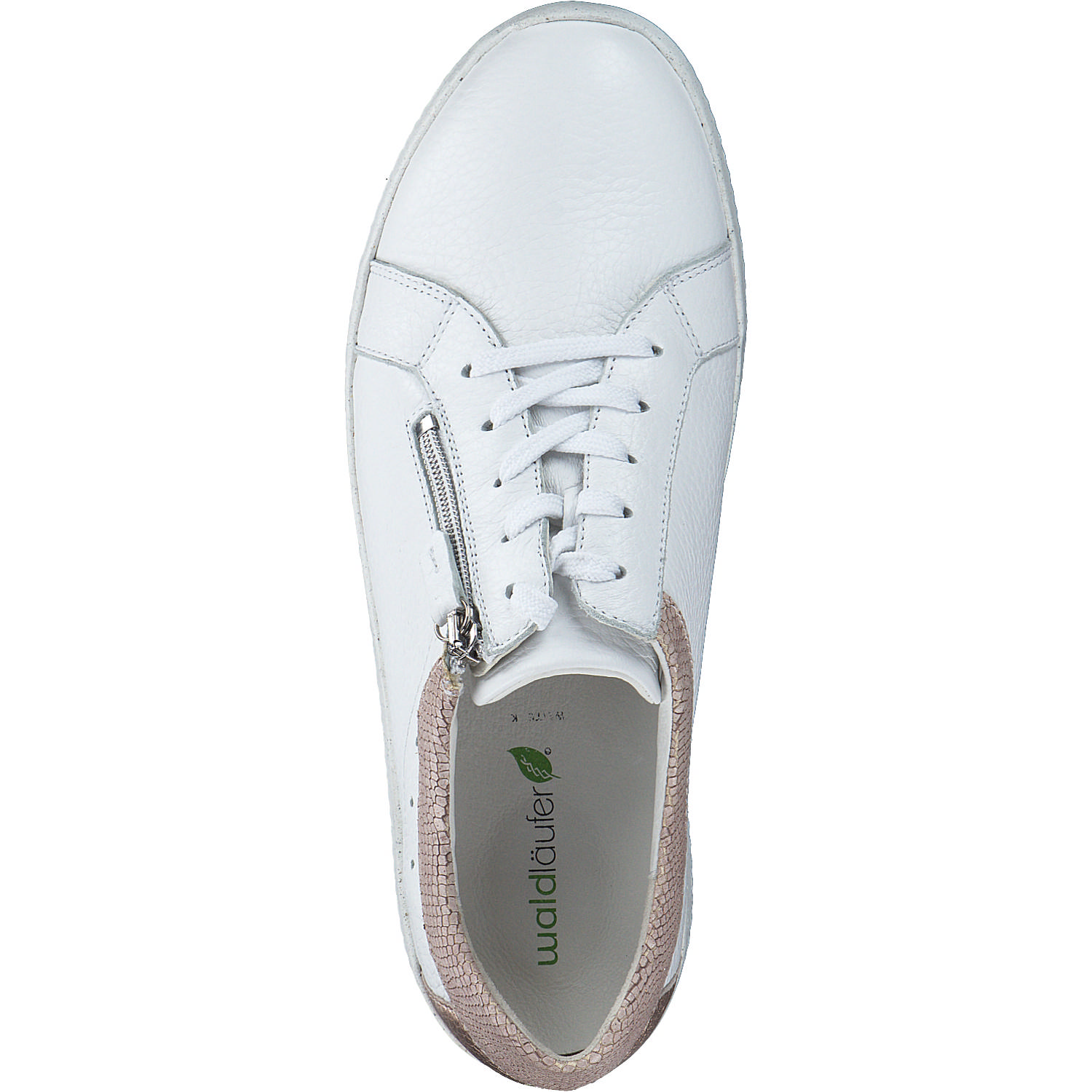 Waldläufer Ira 634002, Schnürschuhe, Damen, WEISS SKIN ROSÈGOLD