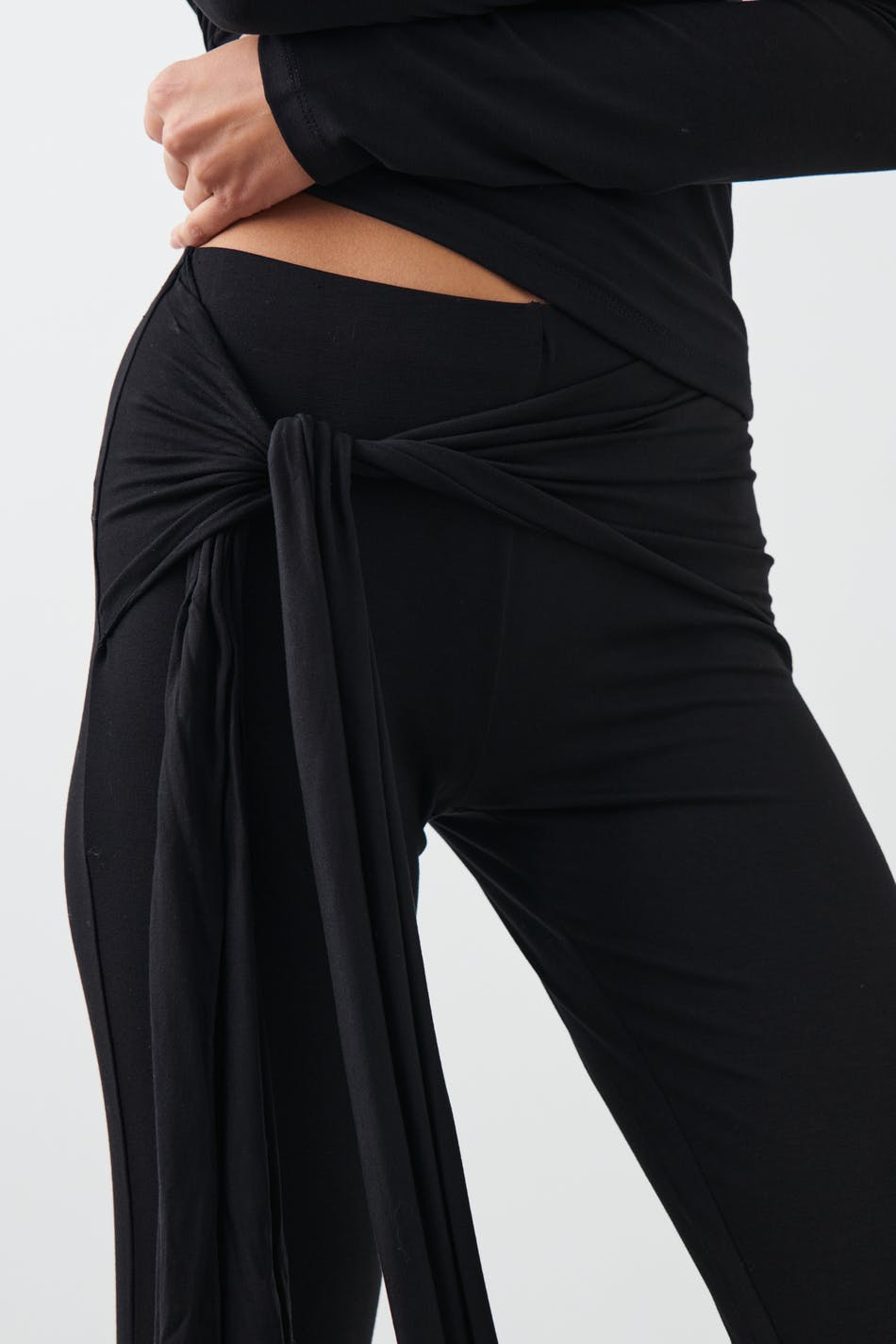 Soft touch tie trousers