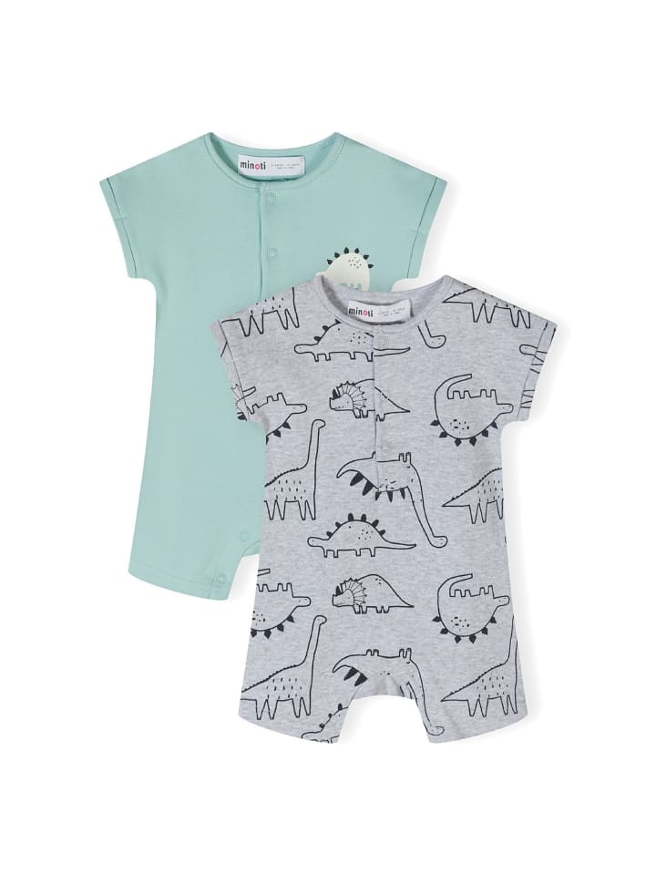 Minoti 2er. Set: Strampler 24babypack19 in grau günstig kaufen