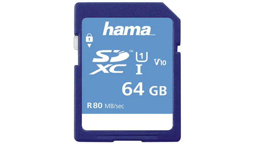 Hama SDXC 64GB Class 10 UHS-I 80MB/S