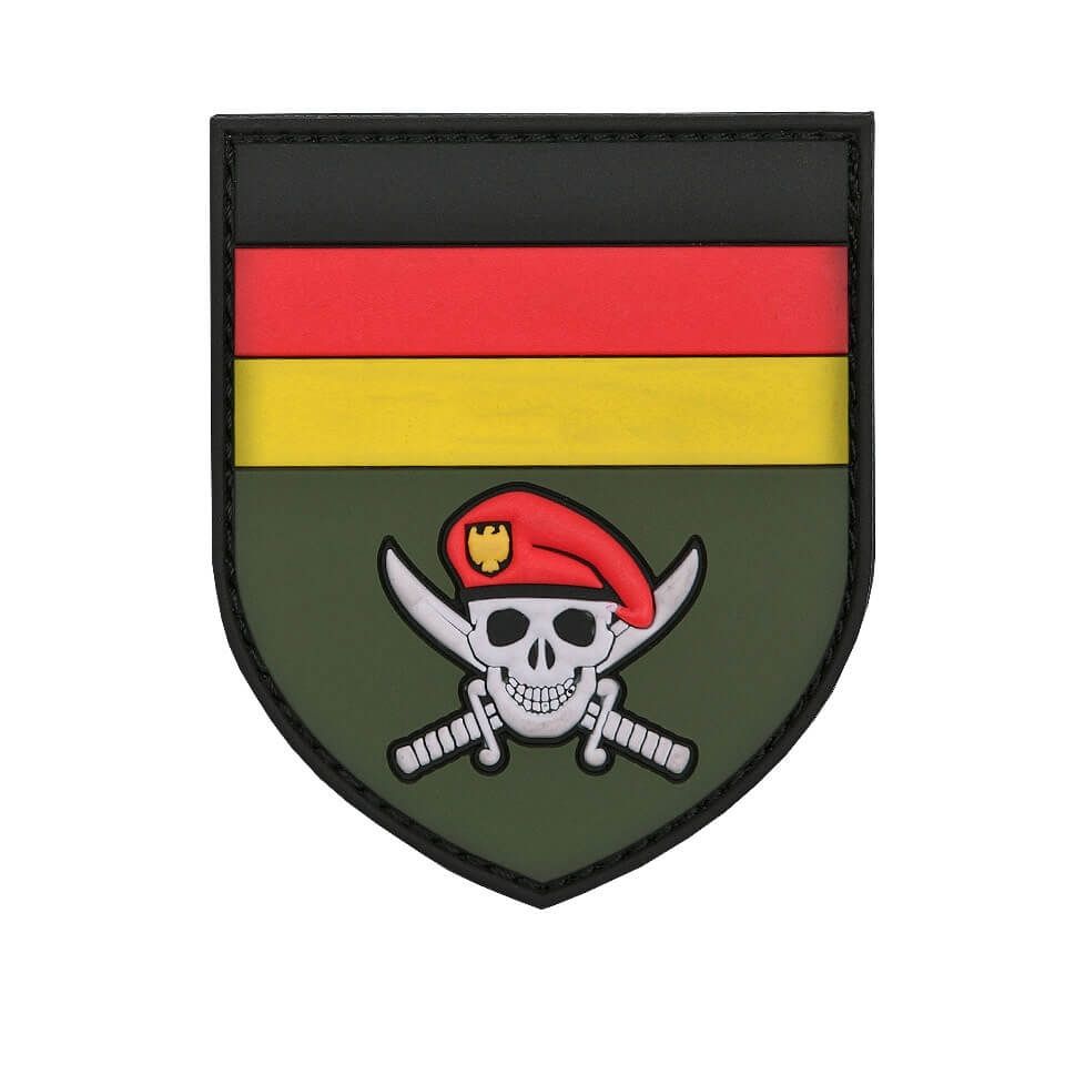 Rubber Patch Wappen Kommando Skull