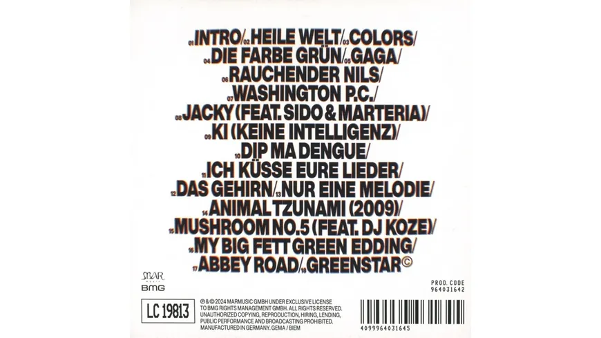 KEINE INTELLIGENZ Digipak