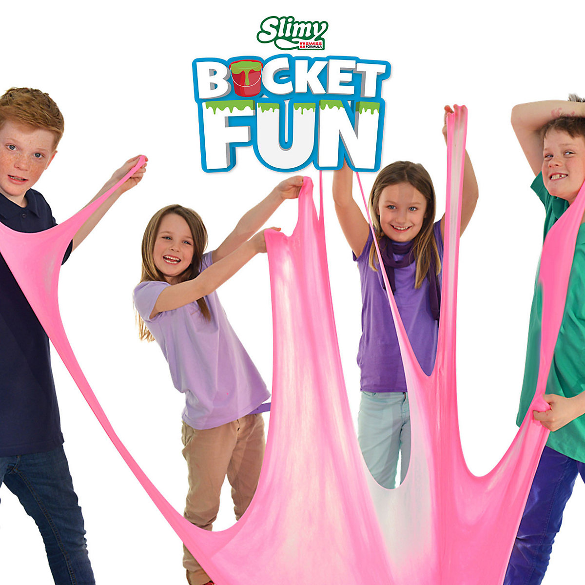 SLIMY® Bucket Fun 800g - Original Slimy Mega Slime Spielmasse im extragroßen Eimer