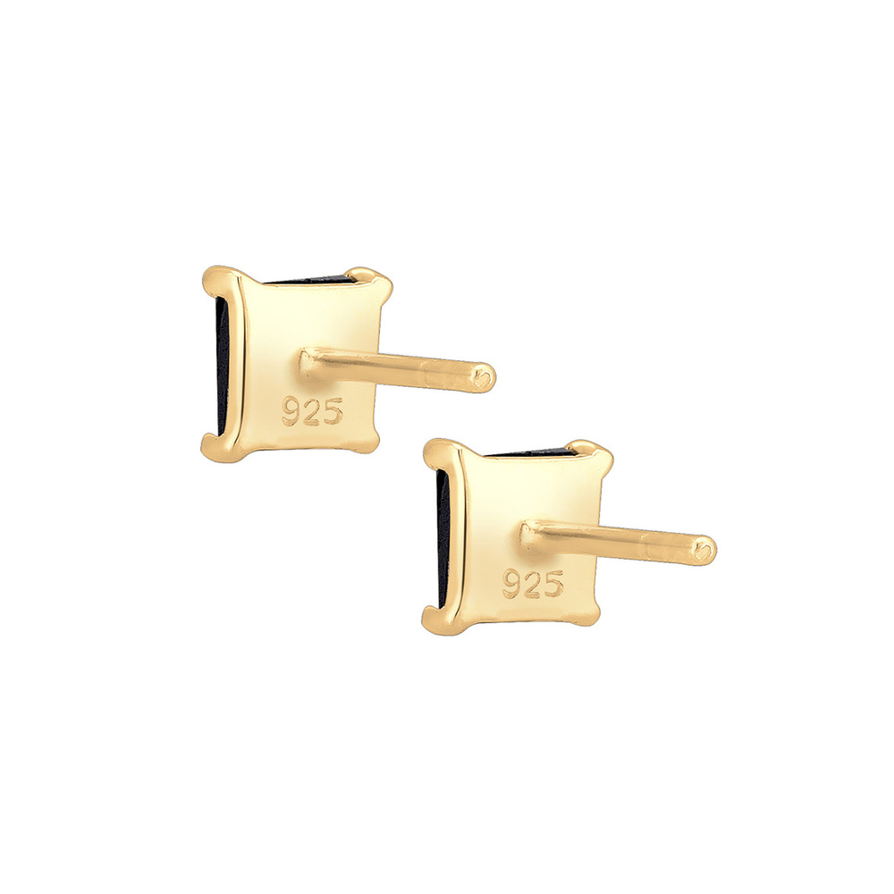 Elli Elli Boucles d'Oreilles Geo Rechteck Zirkonia Eckig 925 Sterling Silber Boucles d'oreilles