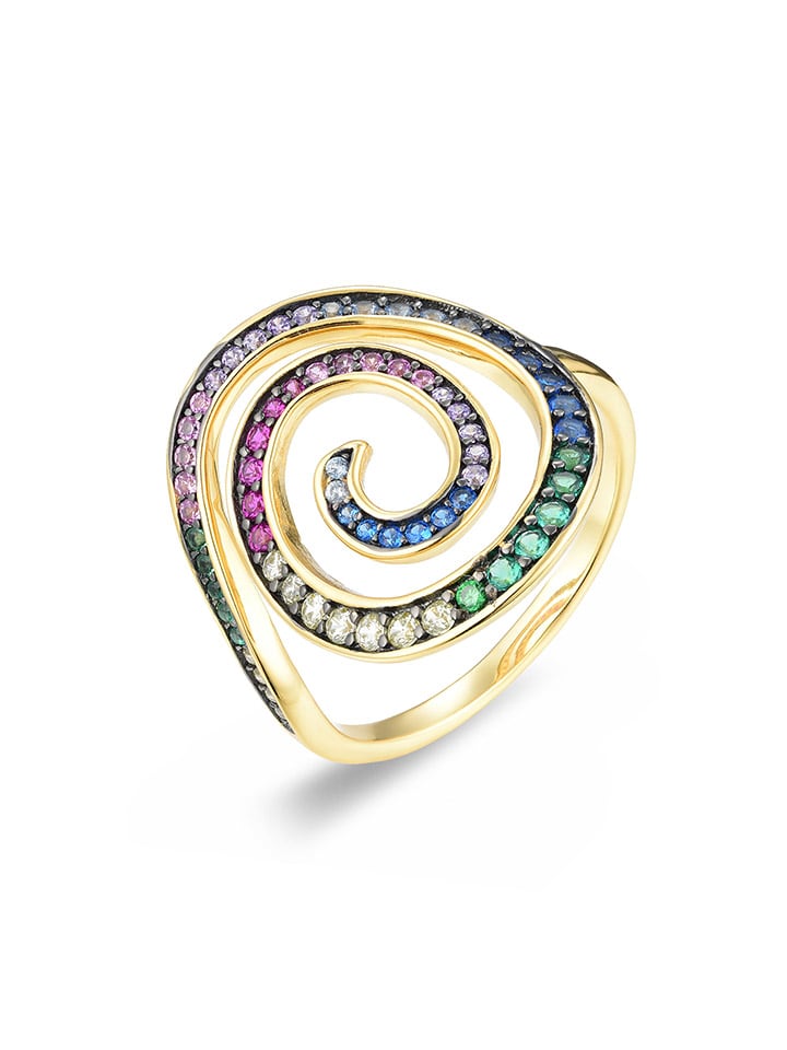 ÔNESSA Beschicht. Ring mit Edelsteinen günstig kaufen