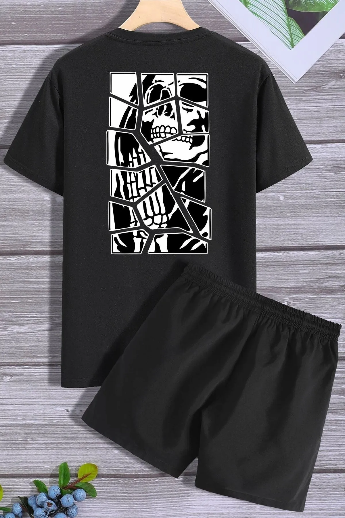 trendypassion  Anime-Shorts-T-Shirt-Trainingsanzug-Set