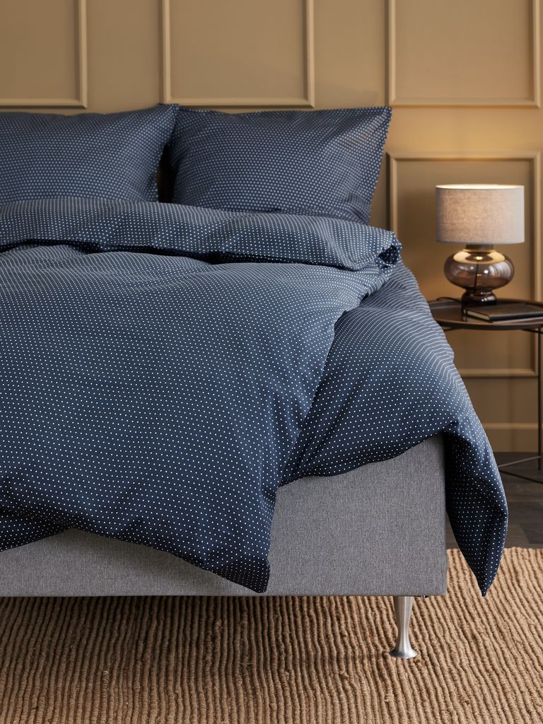 NIRA plus Satin NIRA Bettwäscheset 140x200 dunkelblau
