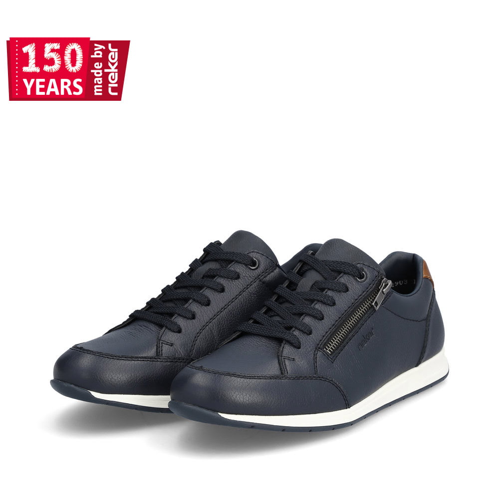 Rieker Herren Sneaker Low stahlblau