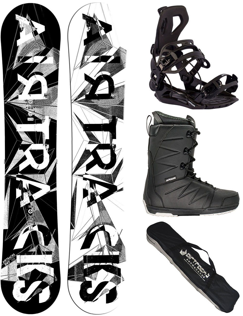 Airtracks Snowboard Herren Snowboard Komplett Set BWF  Mod. 23