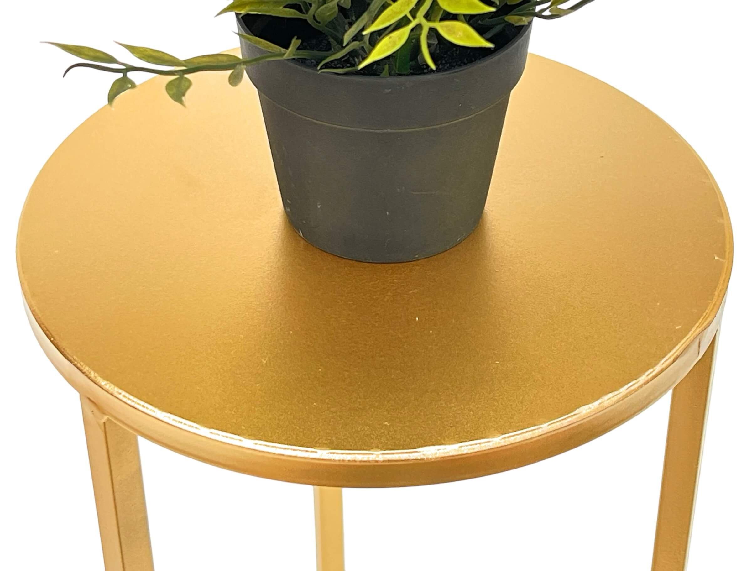 DanDiBo Blumenhocker Blumenhocker Metall Gold Rund Blumenständer 96510 2er Set, 2er Set