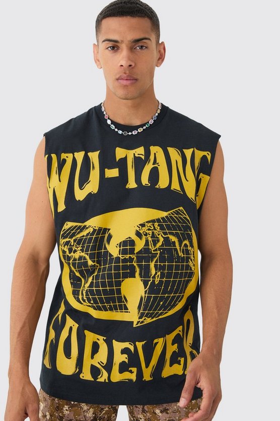 Oversize Tanktop mit Wu Tang Print