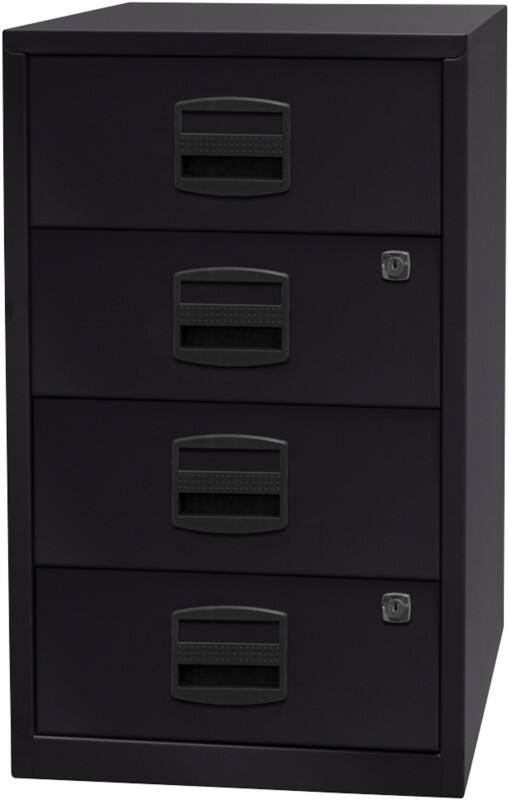 Bisley Hängeregistraturschrank PFA4S633 Schwarz 413 x 400 x 672 mm